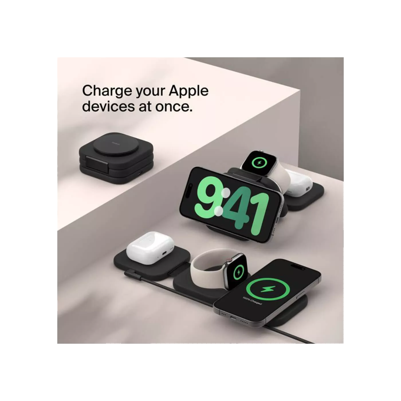 Belkin BoostCharge Pro All in 1 15W Wireless Charger - Black