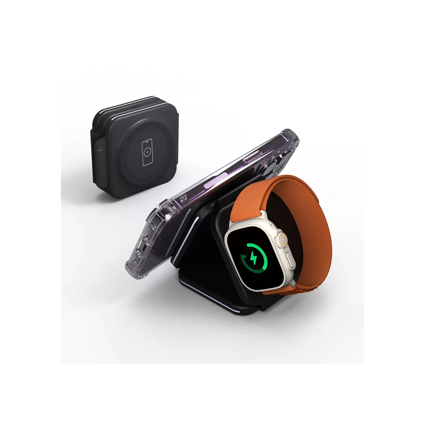 Baykron Foldable Wireless Charger Black