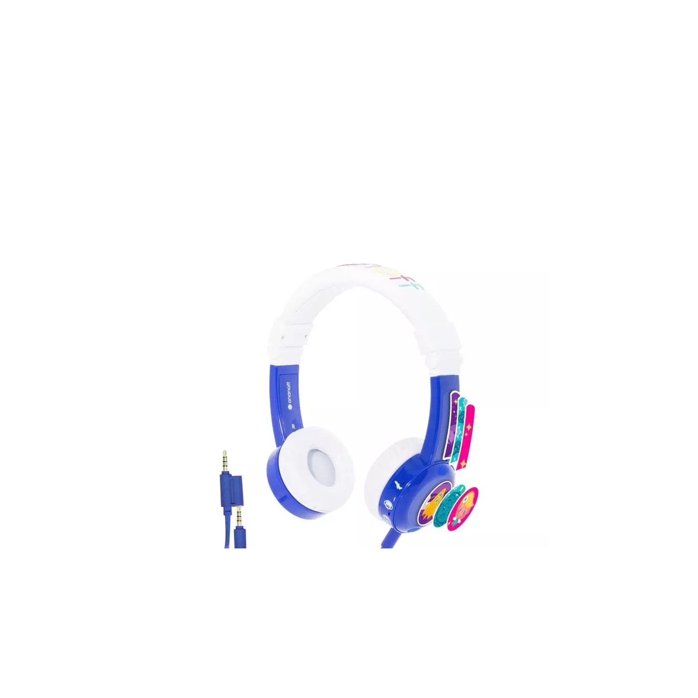 BuddyPhones Wired Headphones - أزرق