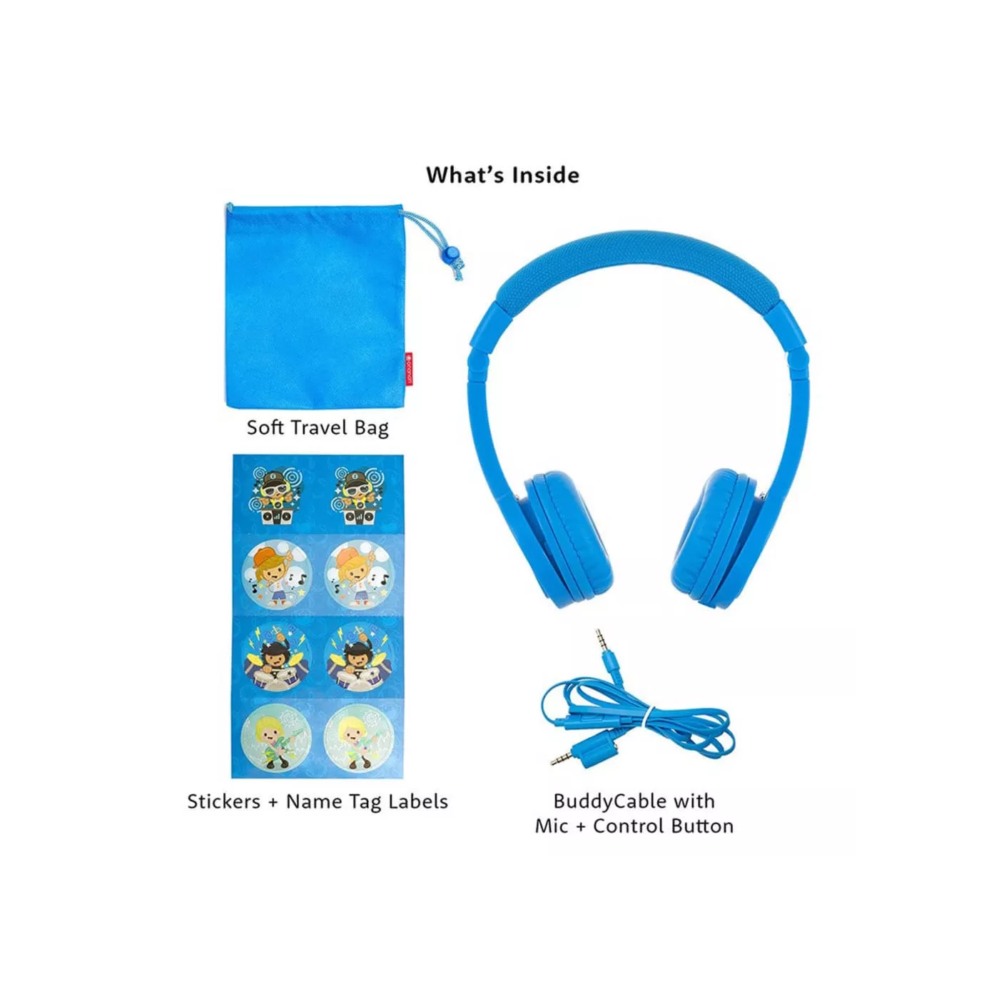 Buddyphones Explore+ Foldable headphones with Mic