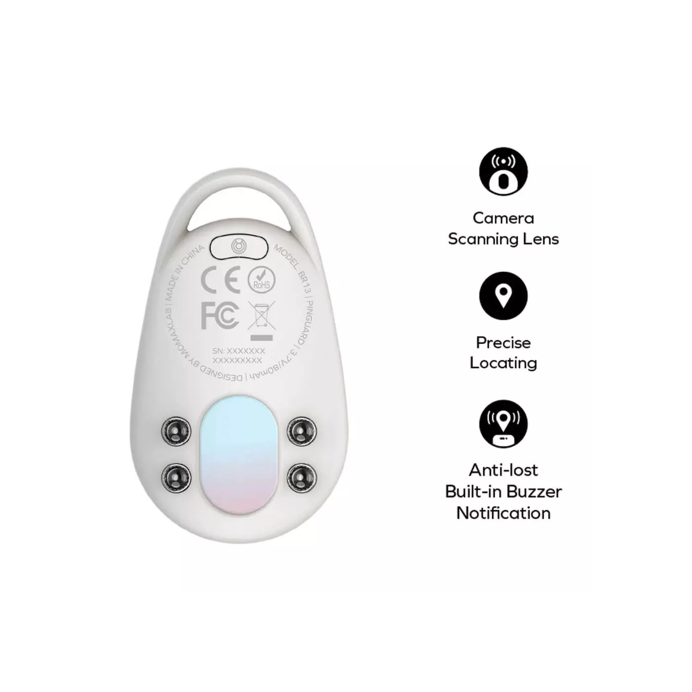 Momax PinGuard Camera-Scanning Locator Tag