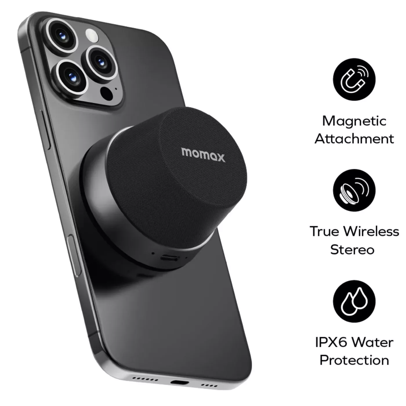 Momax Vibe Go Magnetic Wireless Speaker