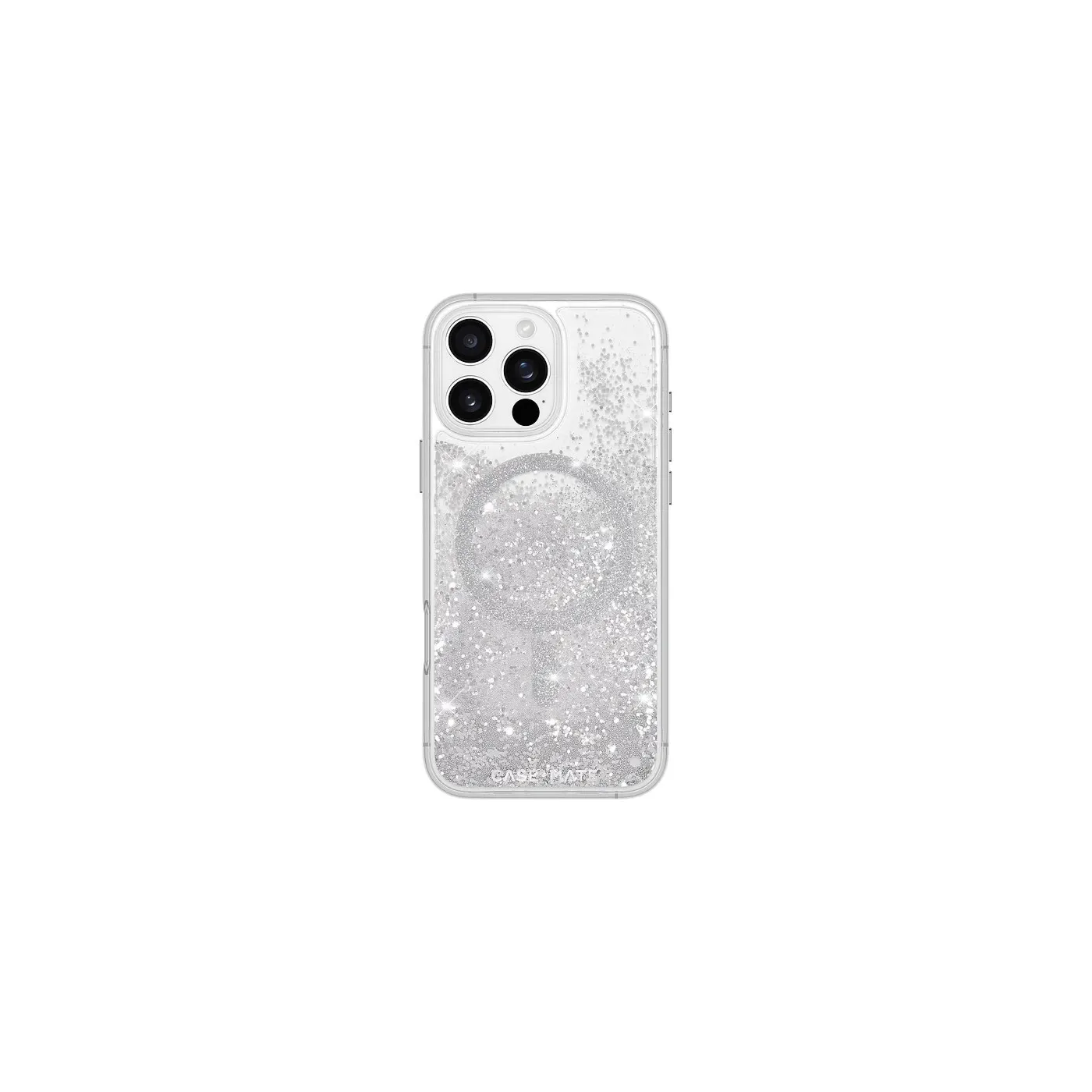 Case-Mate Waterfall جراب MagSafe لهاتف iPhone 16 Pro Max - فضي