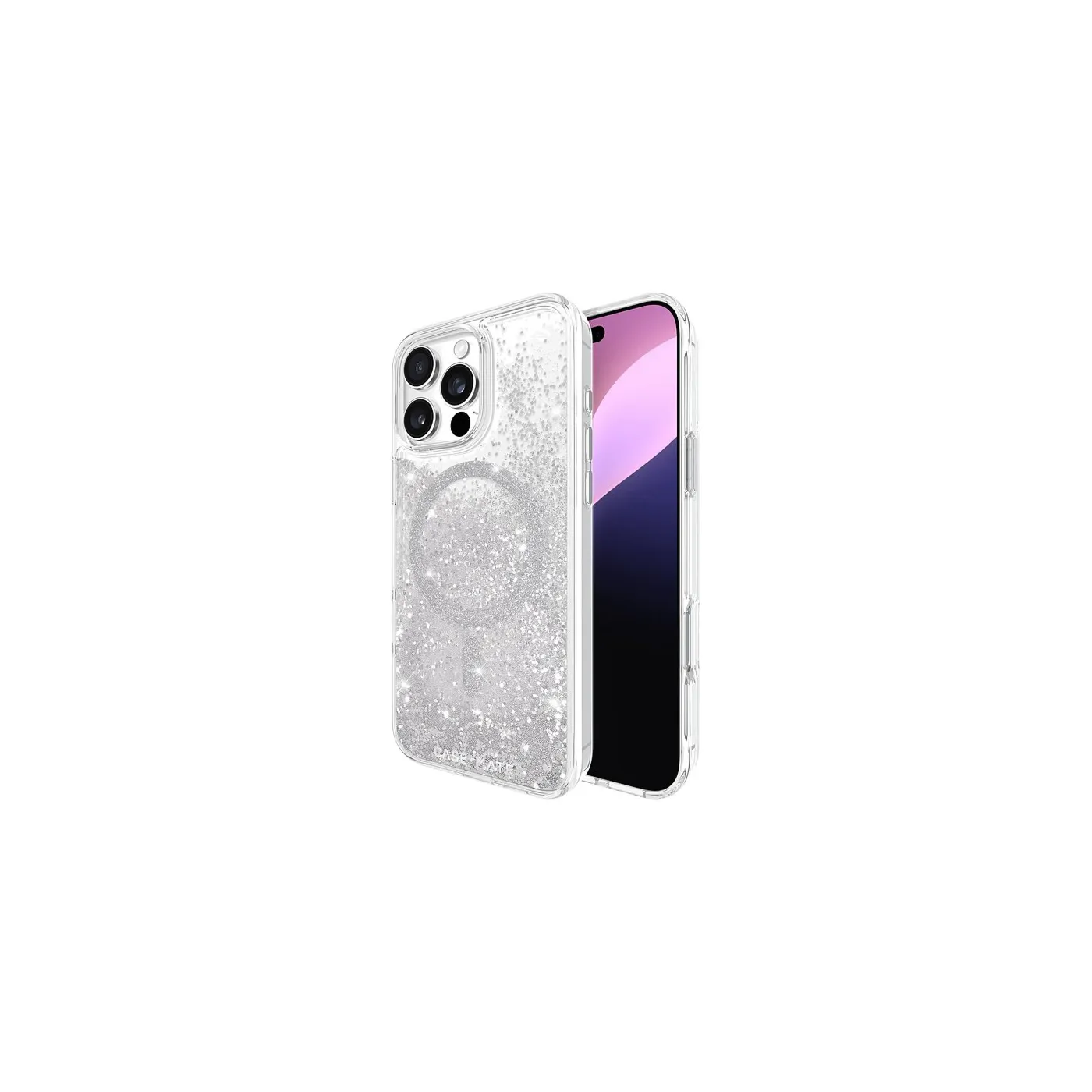 Case-Mate Waterfall جراب MagSafe لهاتف iPhone 16 Pro Max - فضي