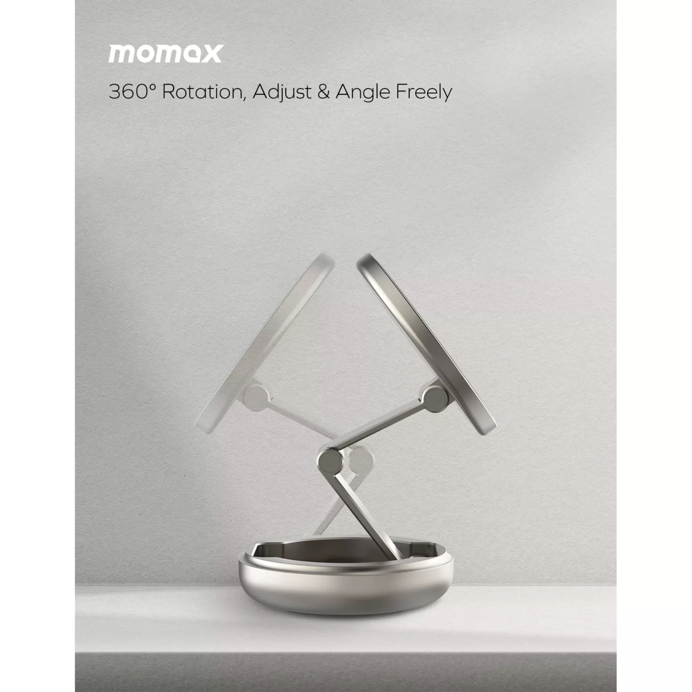 Momax Pac Magnetic Car Mount - Titanium