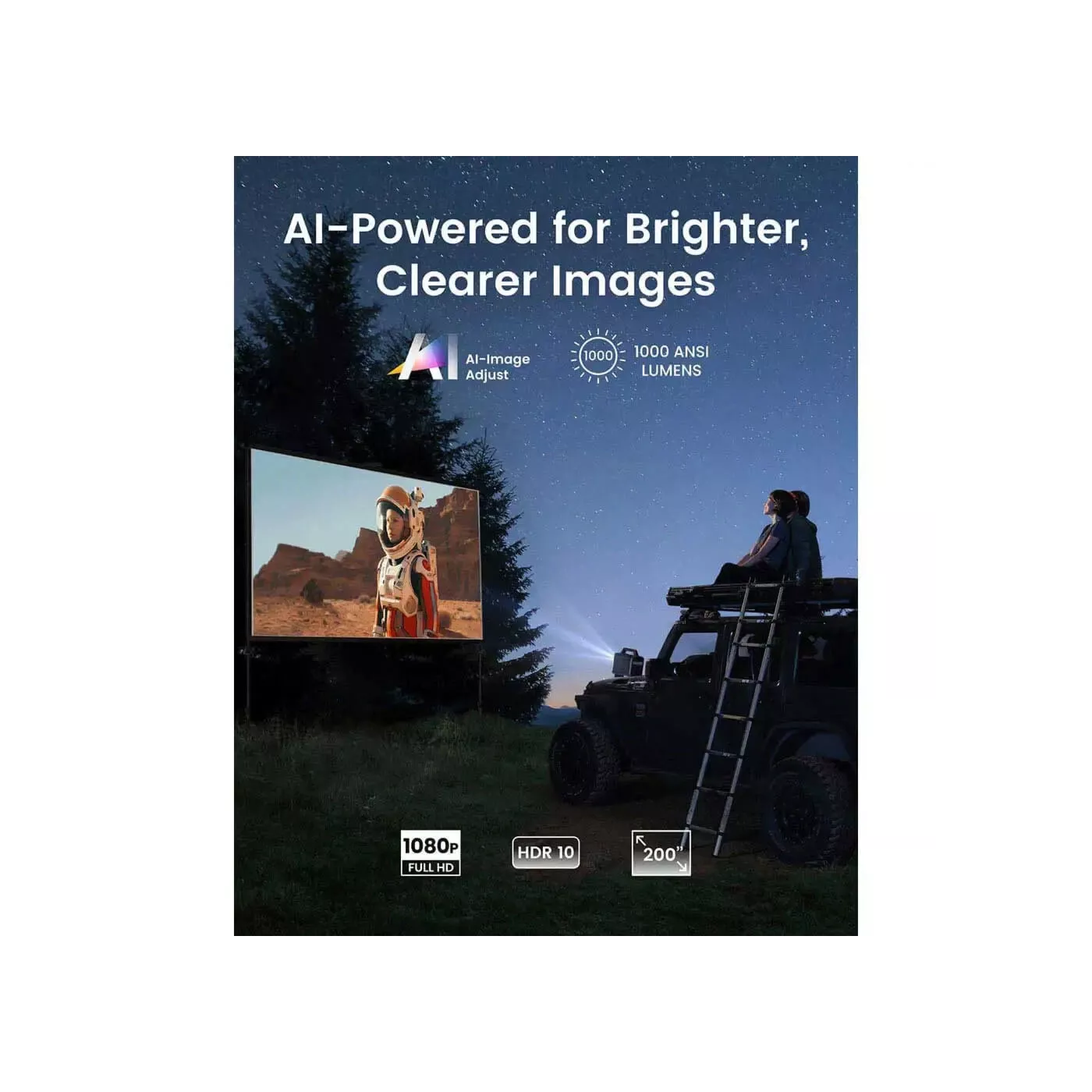 Anker Nebula Mars 3 1000 Lumens Projector - Black