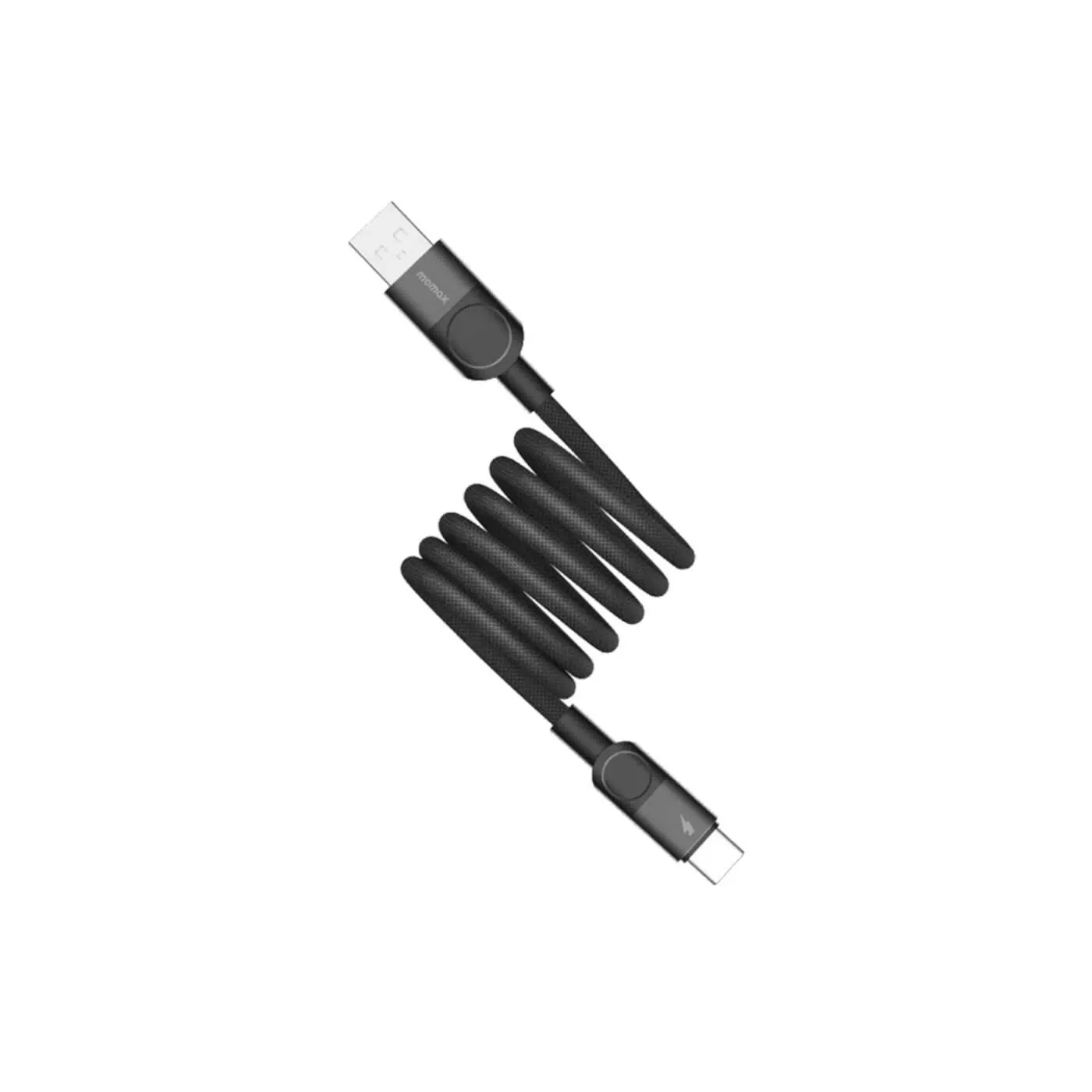Momax MagLink 66W USB-A to USB-C (1m) Magnetic Cable - Black