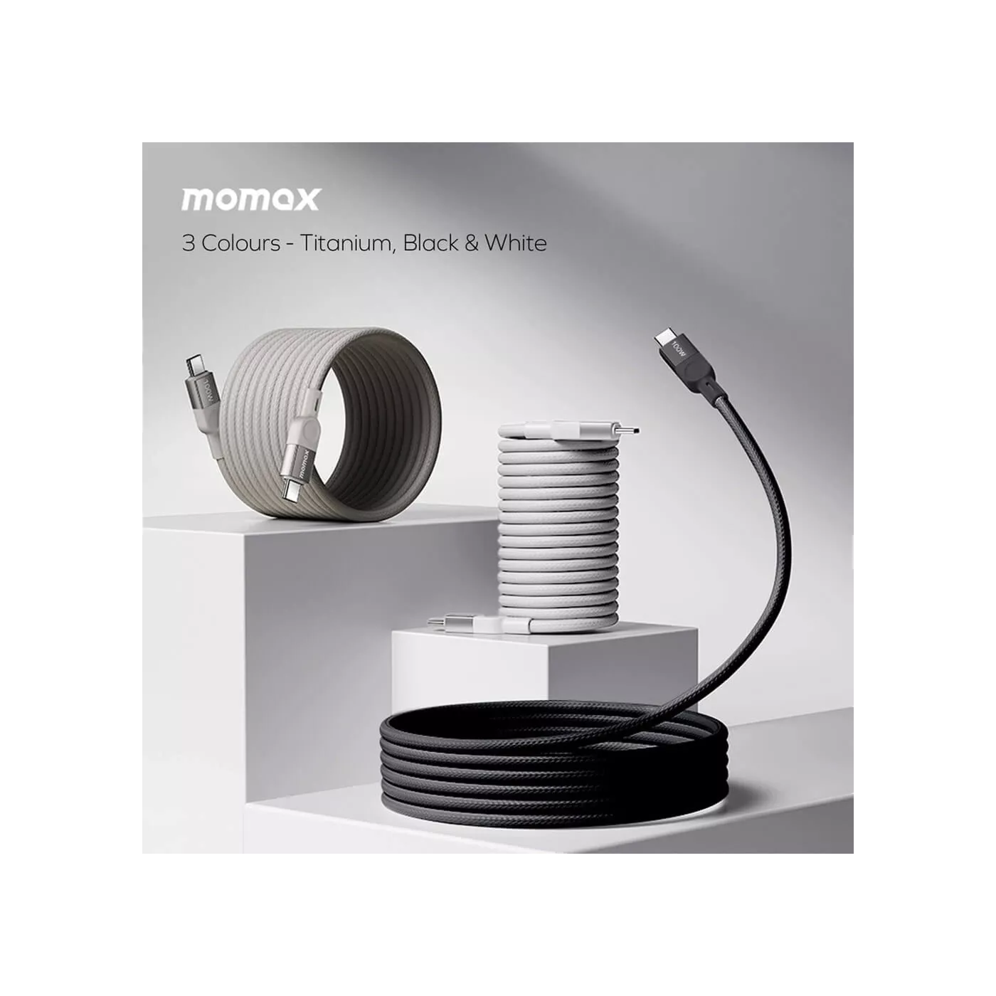 Momax MagLink 100W Magnetic USB-C to USB-C Cable (2m)