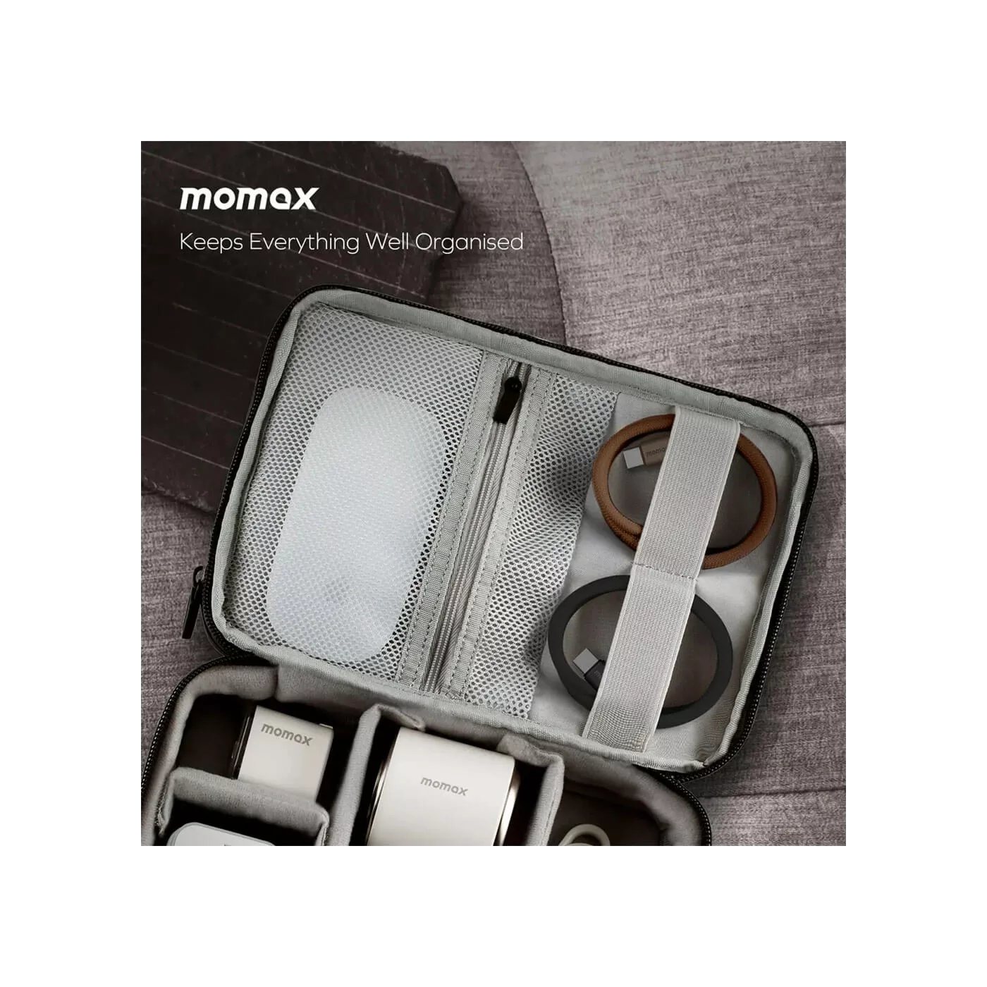 Momax MagLink 100W Magnetic USB-C to USB-C Cable (1m)