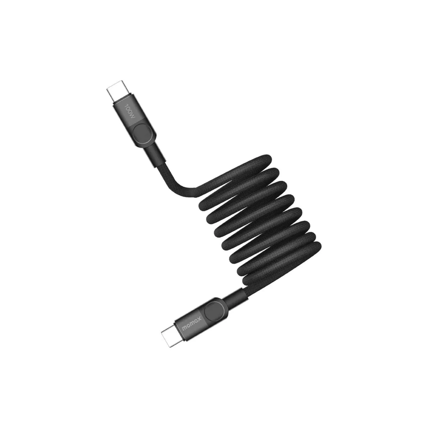 كابل مومكس ماج لينك المغناطيسي 100 واط من USB-C إلى USB-C بطول 2 متر - أسود