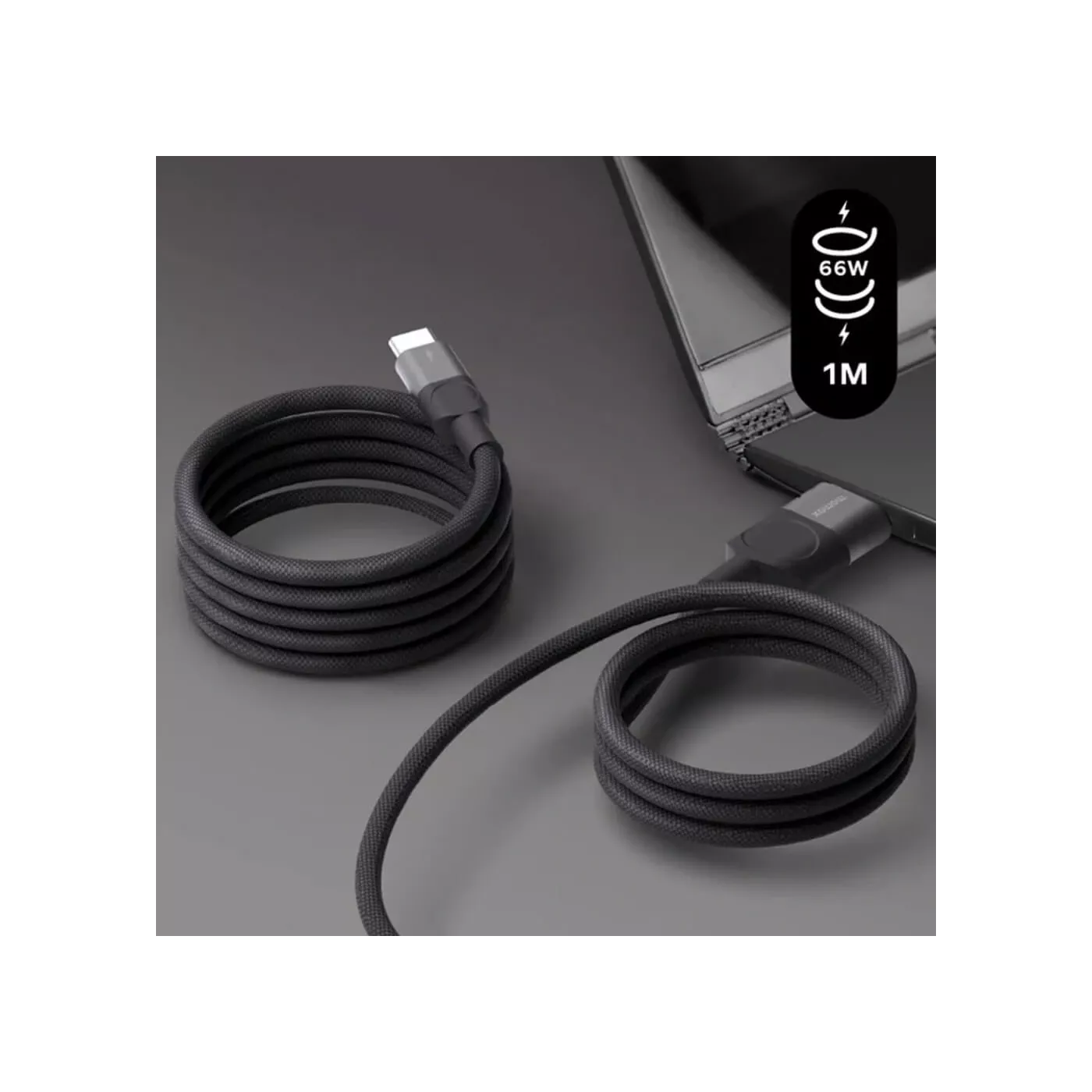 كابل مومكس ماج لينك المغناطيسي من USB-C إلى لايتنينغ بطول 1 متر - أسود
