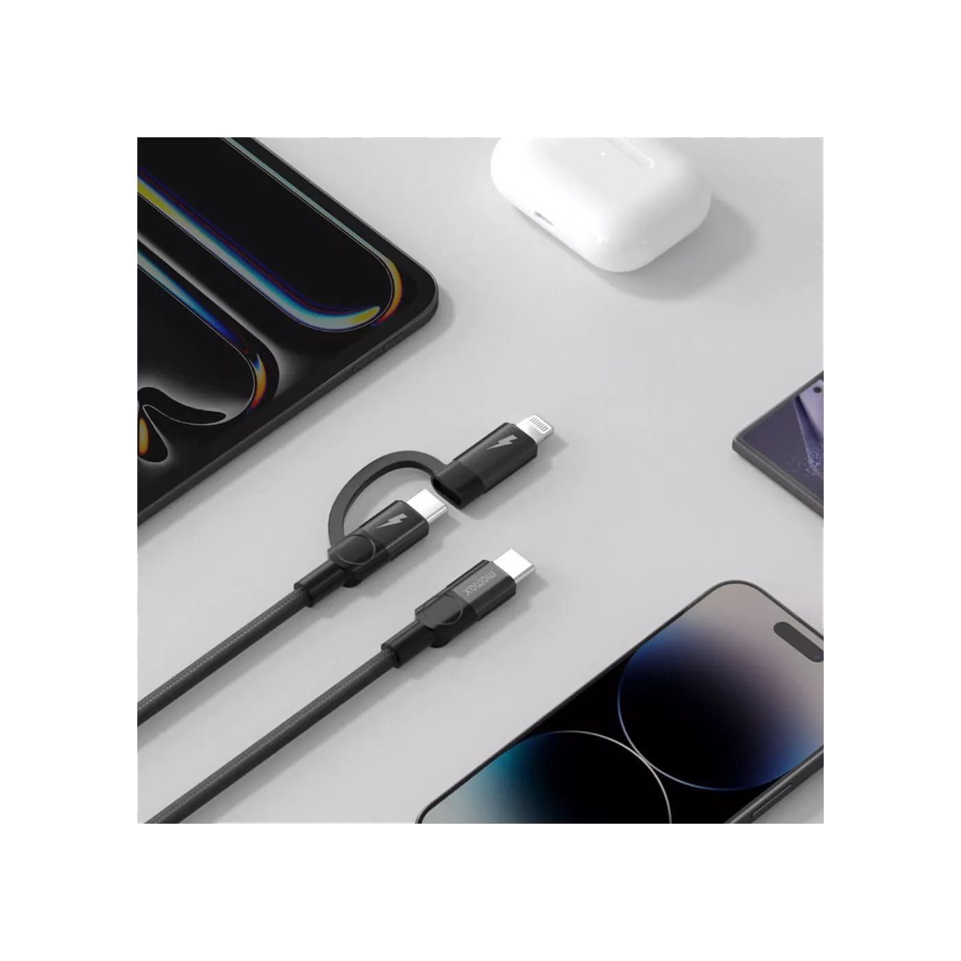 Momax MagLink Magnetic USB-C to Lightning Cable (1m)