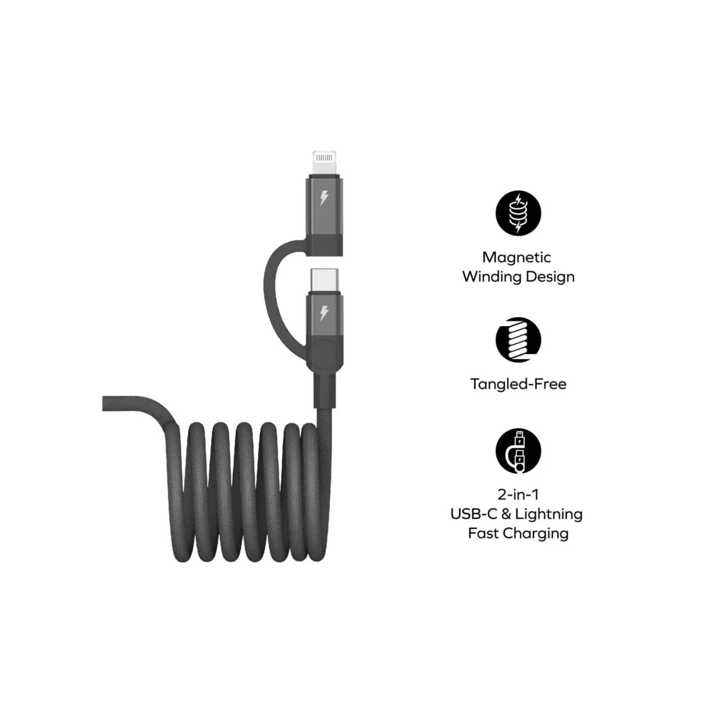 Momax MagLink Magnetic USB-C to Lightning Cable (1m)