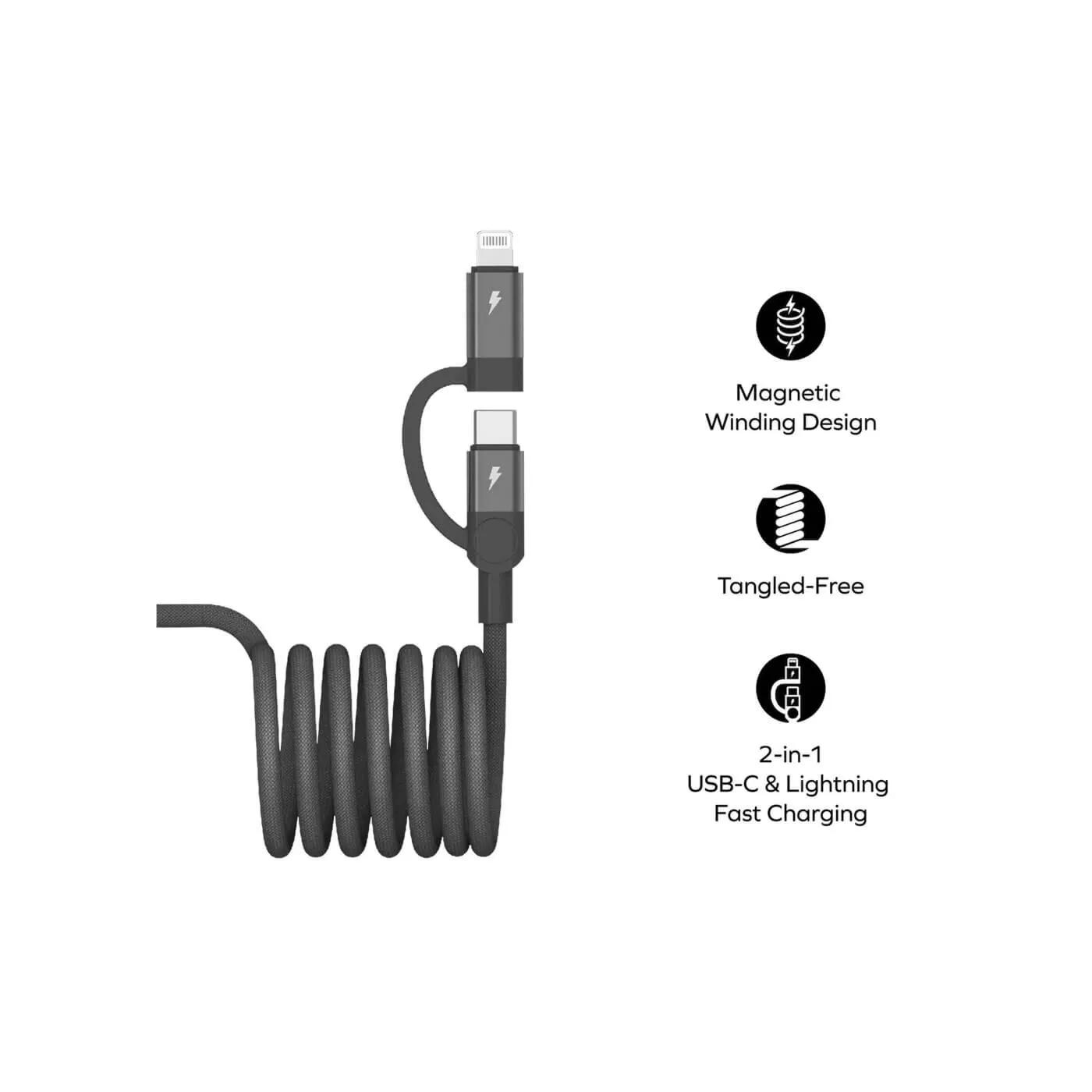 Momax MagLink Magnetic USB-C to Lightning Cable (2m)