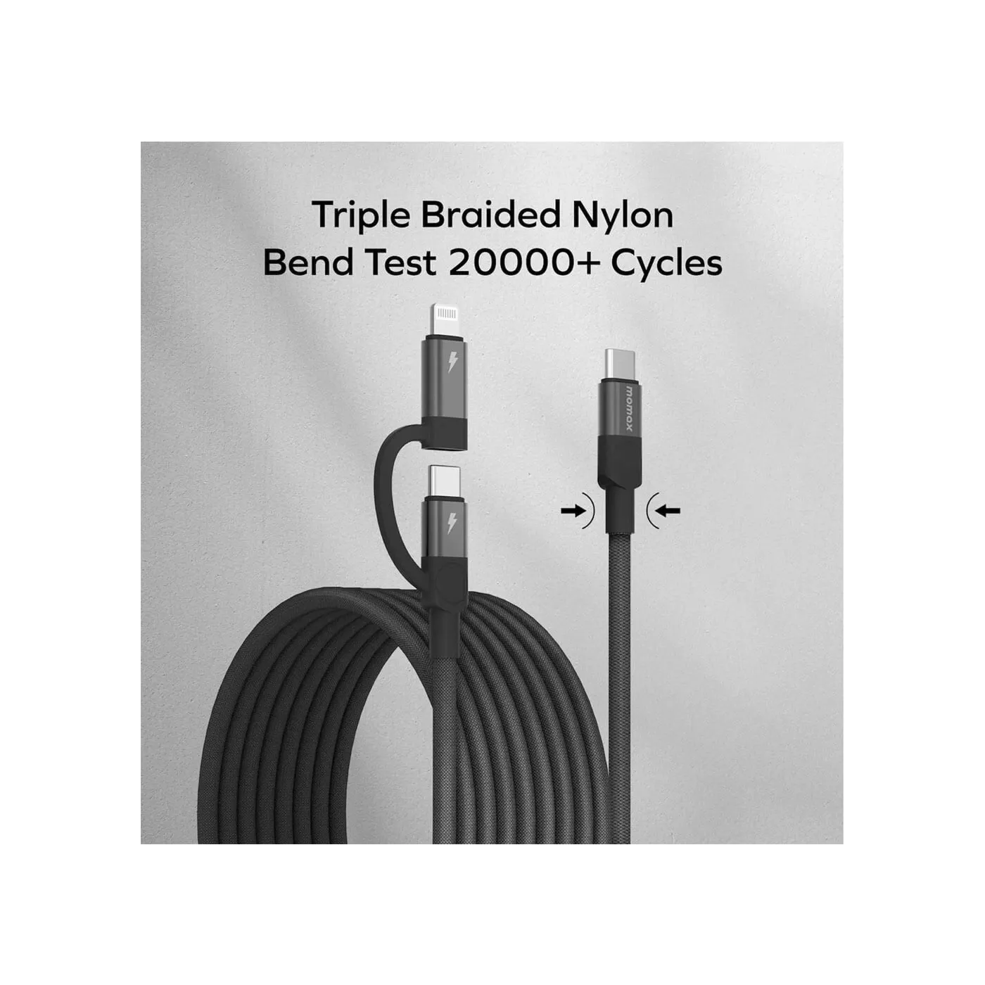 Momax MagLink Magnetic USB-C to Lightning Cable (2m)