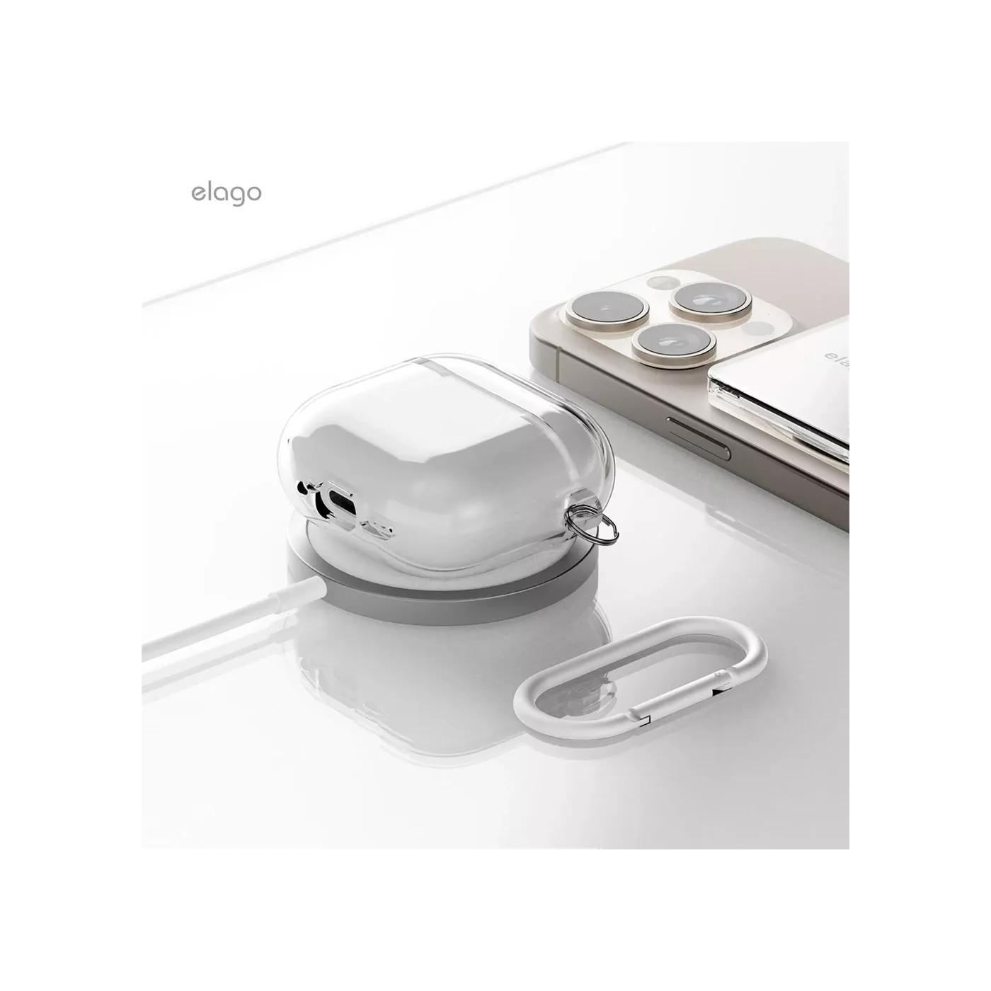 Elago AirPods 4 Hang Case - Clear