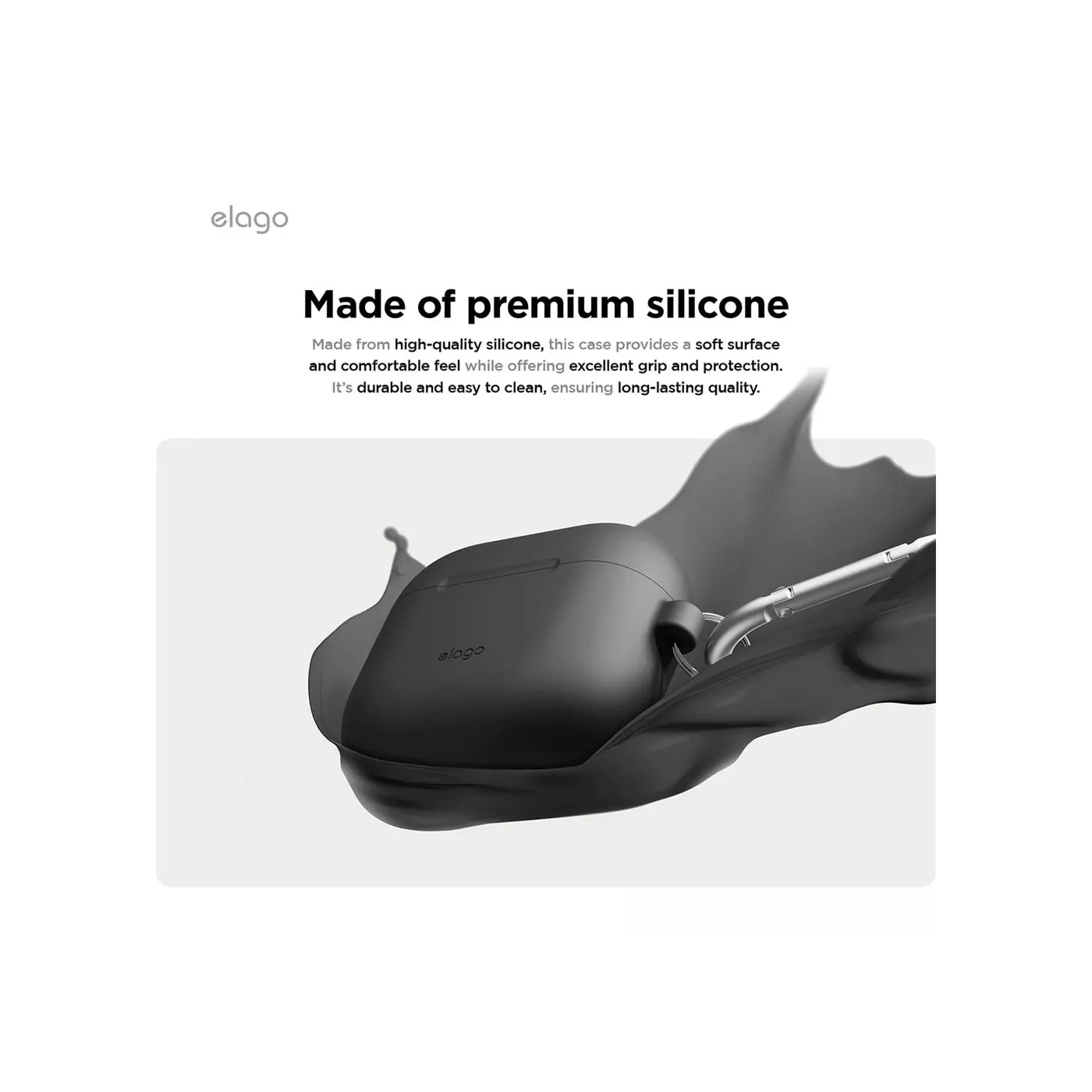 Elago AirPods 4 Silicone Hang Case