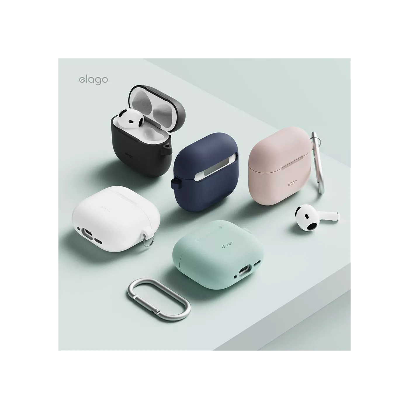 Elago AirPods 4 Silicone Hang Case