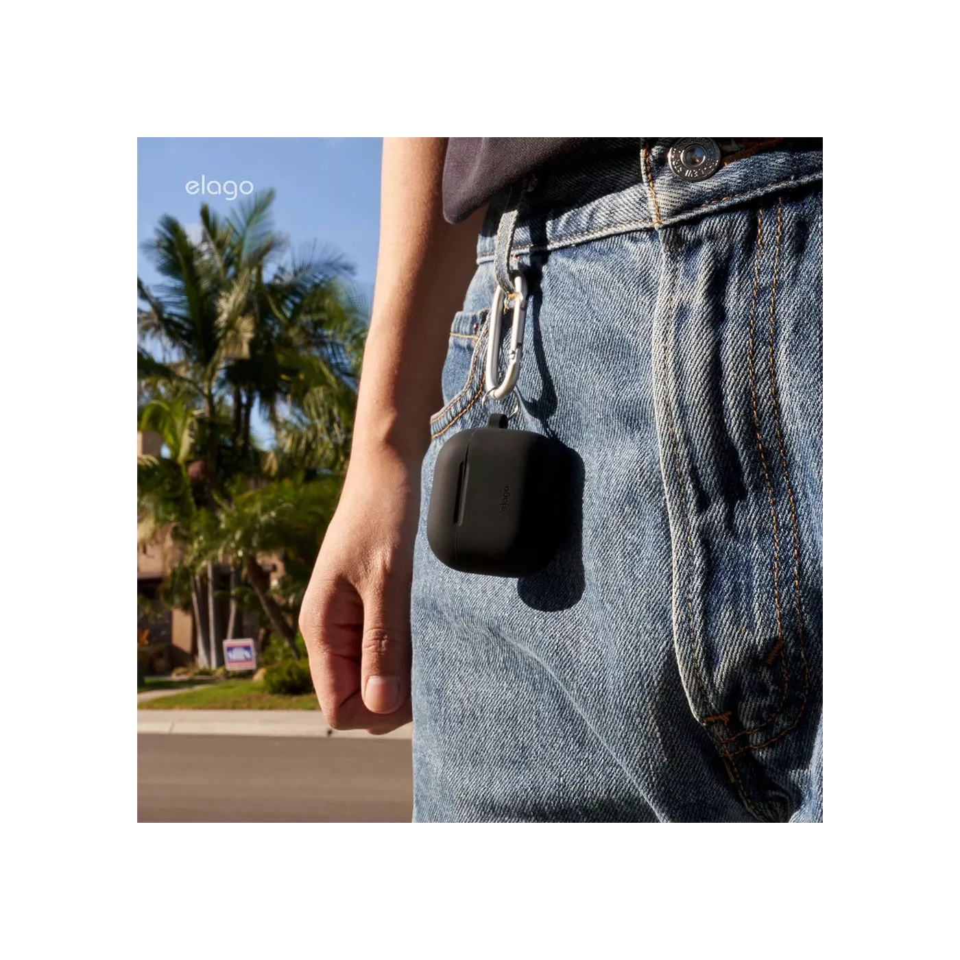 Elago AirPods 4 Silicone Hang Case