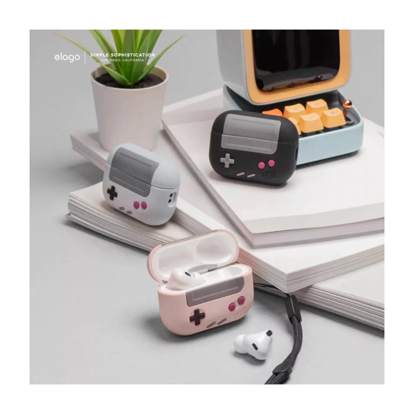 Elago AW5 AirPods Pro 2 Round Strap Case