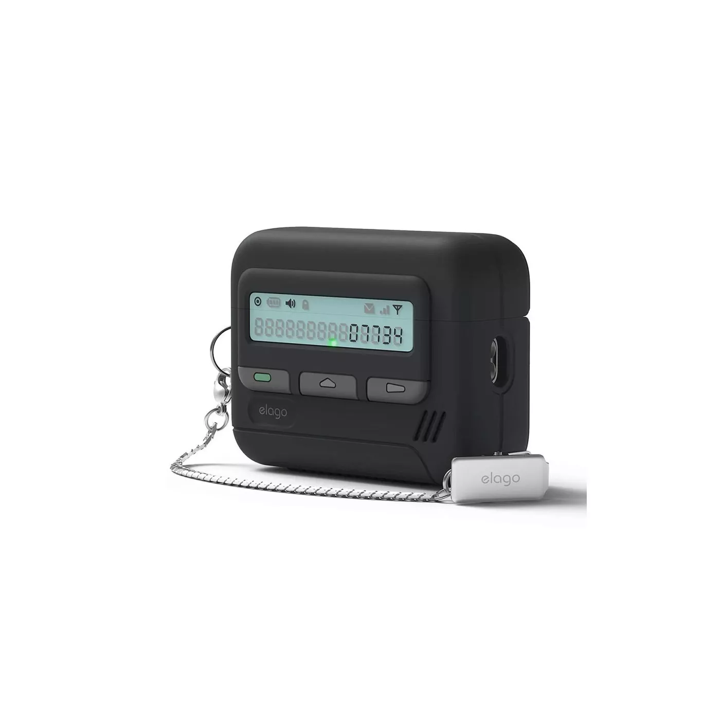 Elago AirPods Pro 3 Pager Case w/Key Chain - Black