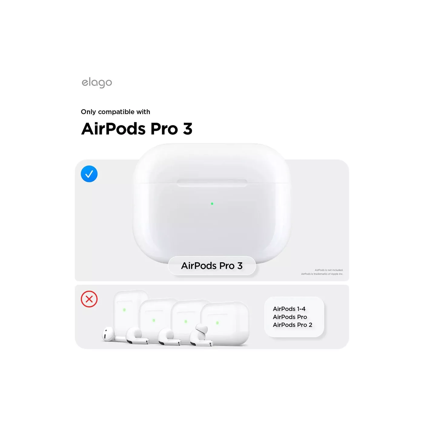 Elago Silicone AirPods Pro 3 Hang Case
