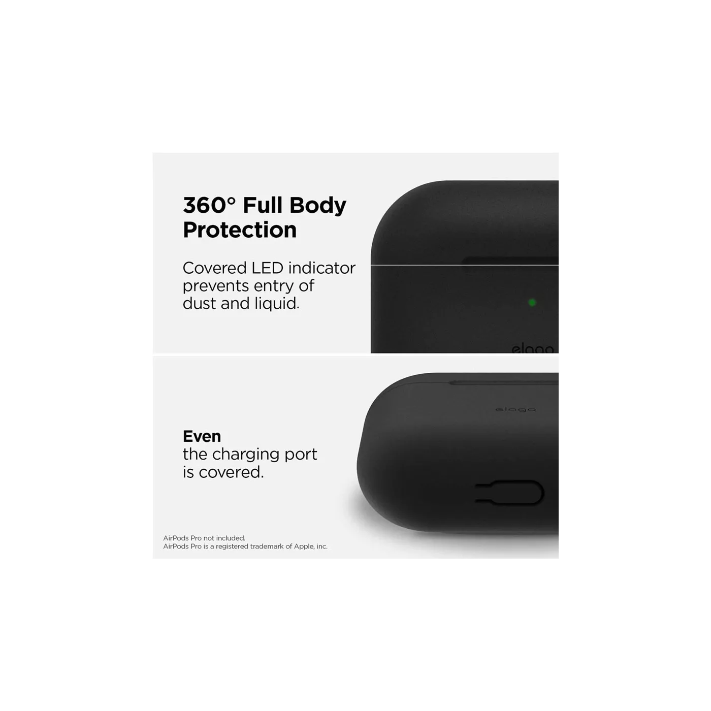Elago AirPods Pro Slim Hang Case - أسود