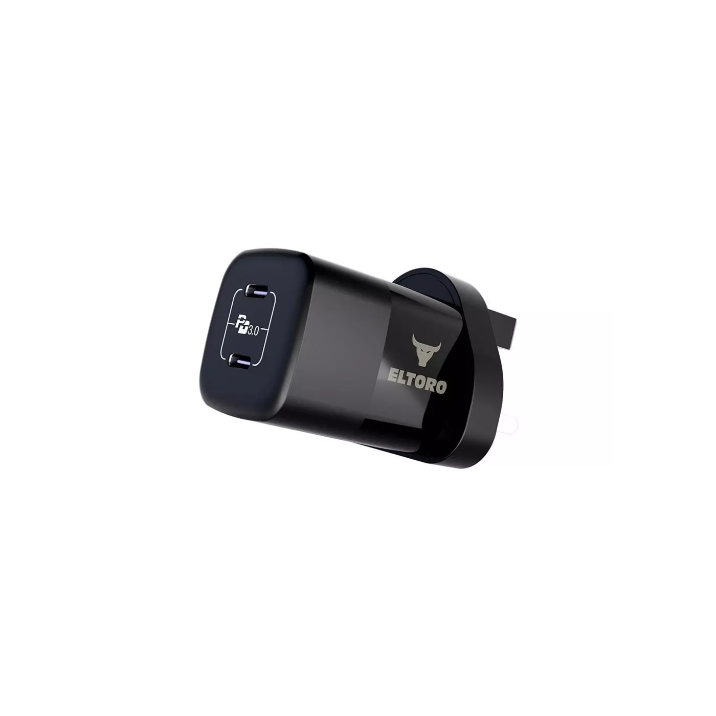 ElToro GaN 35W Dual USB-C Home Charger - Black
