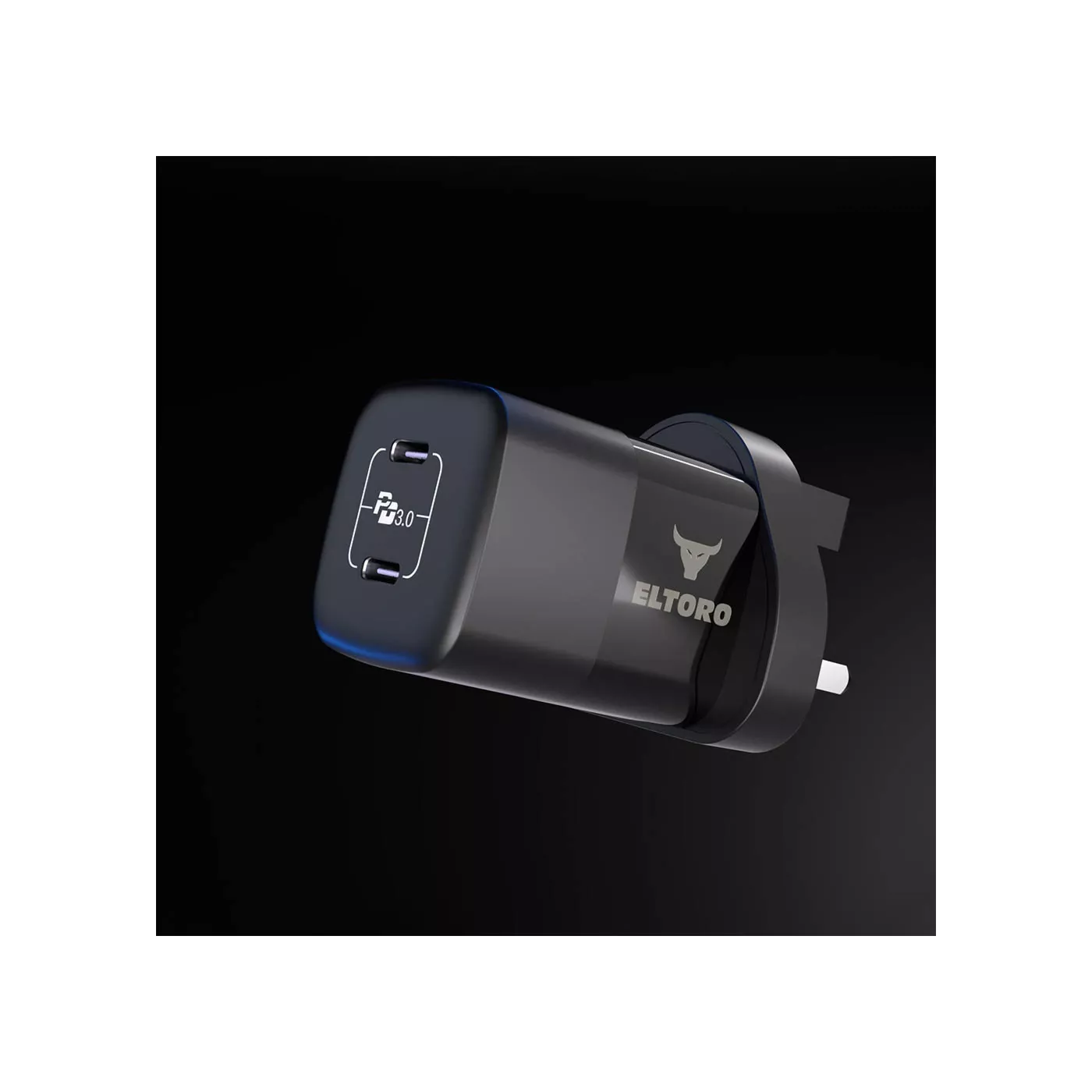 ElToro GaN 35W Dual USB-C Home Charger - Black