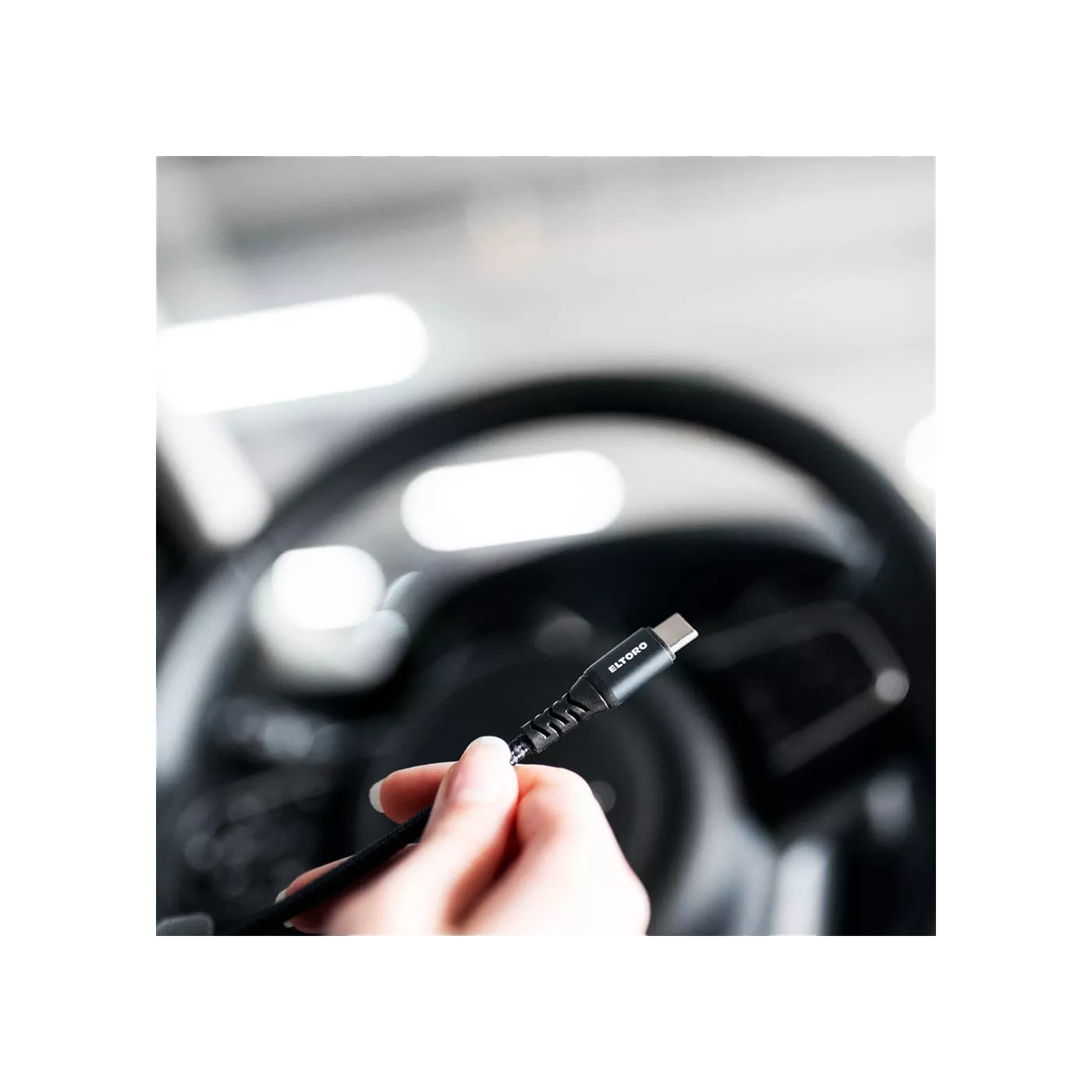 كابل USB-C بطول 1 متر من إلتورو - أسود