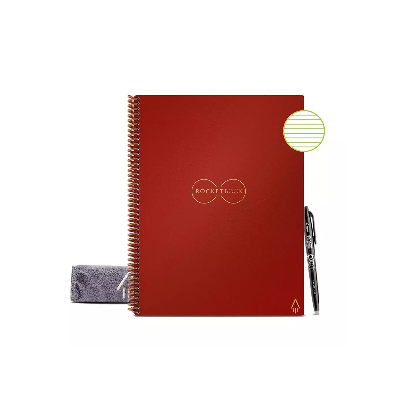 Rocketbook Everlast-Letter Size-8.5"X11"-أحمر