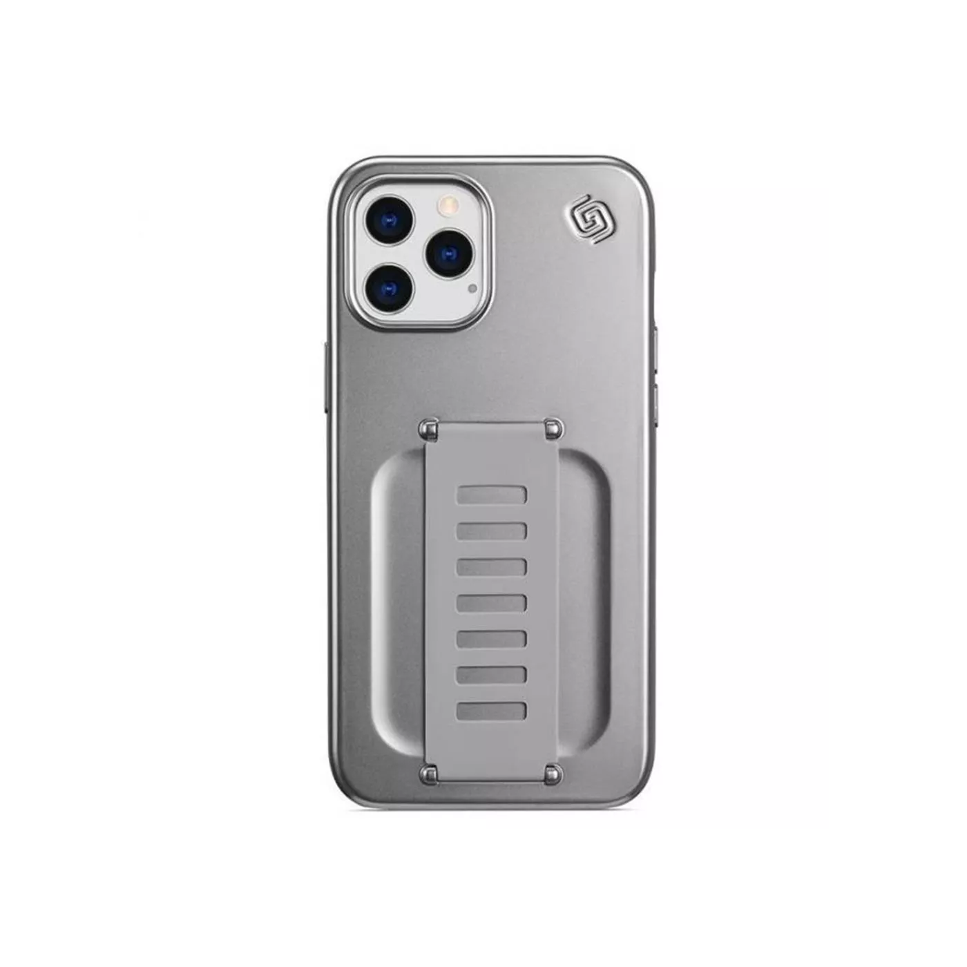 Grip2u Slim iPhone 12 Pro Max Case - Metallic Silver