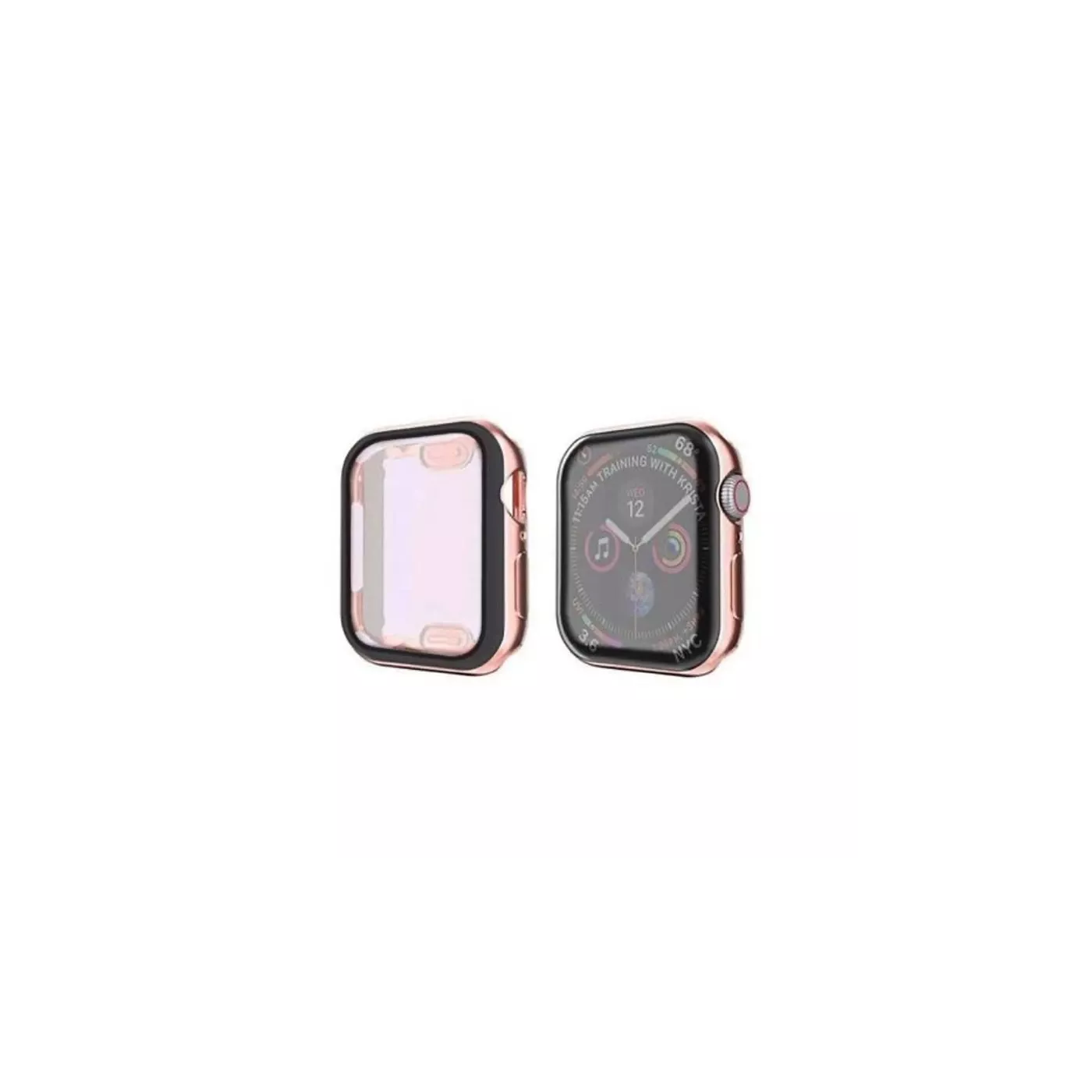 Hyphen Apple Watch Protector Tempered Glass Rose Gold 44mm