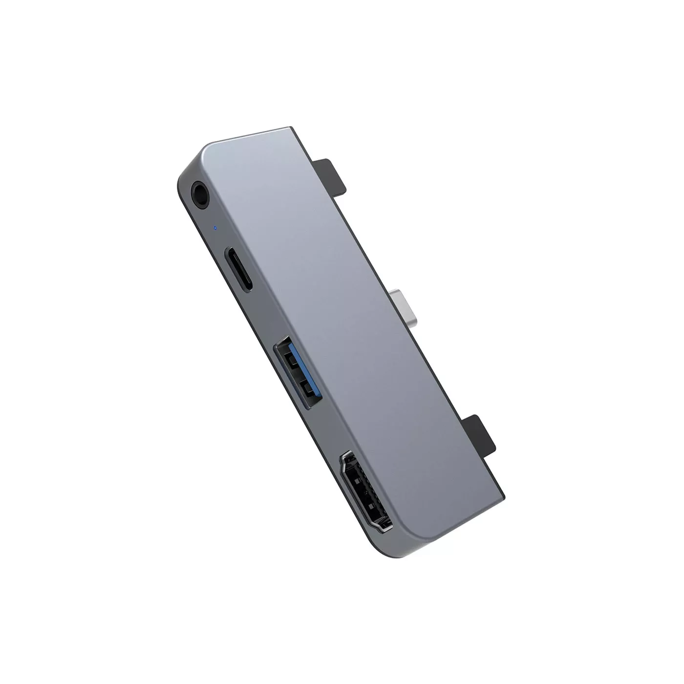 HyperDrive 4-in-1 60W USB-C Hub (HDMI/USB-A/3.5mm) for iPad Pro - Gray