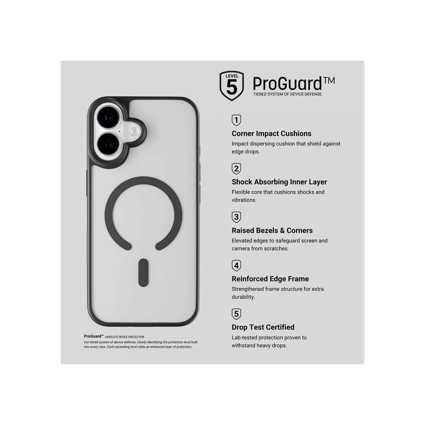 Hyphen Rift Impact MagSafe Frame Case for iPhone 17 - Black