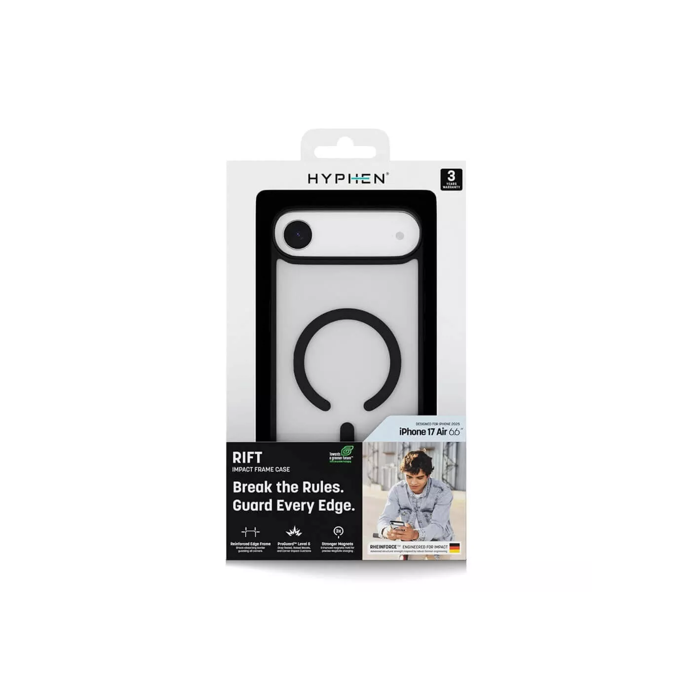 Hyphen Rift Impact MagSafe Frame Case for iPhone Air