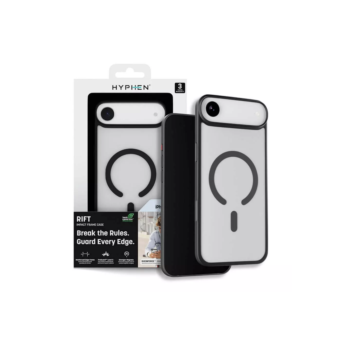 Hyphen Rift Impact MagSafe Frame Case for iPhone Air