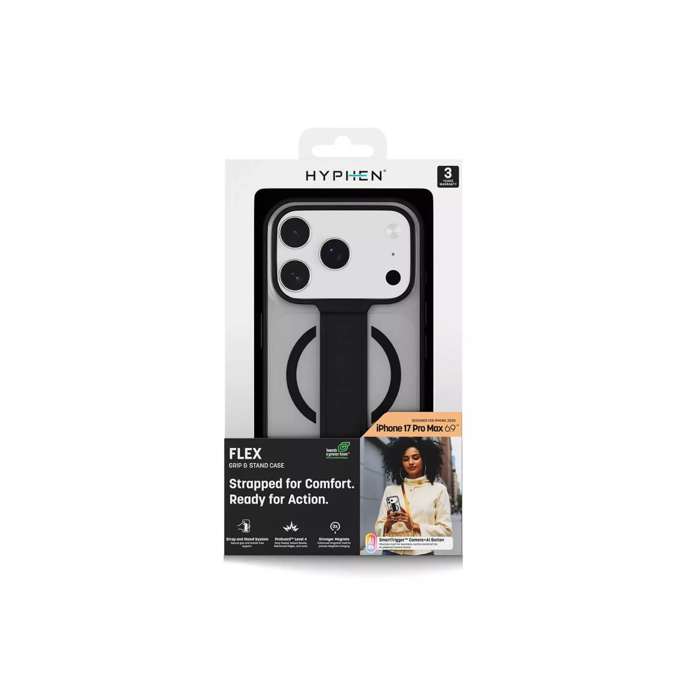Hyphen Flex Grip & Stand MagSafe Case for iPhone 17 Pro Max