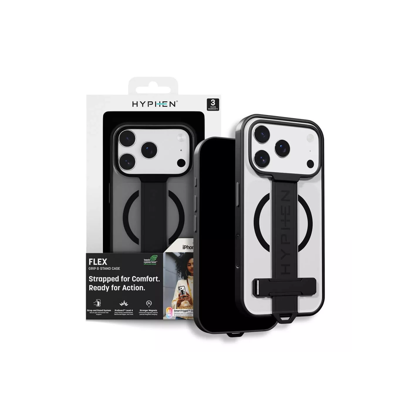 Hyphen Flex Grip & Stand MagSafe Case for iPhone 17 Pro