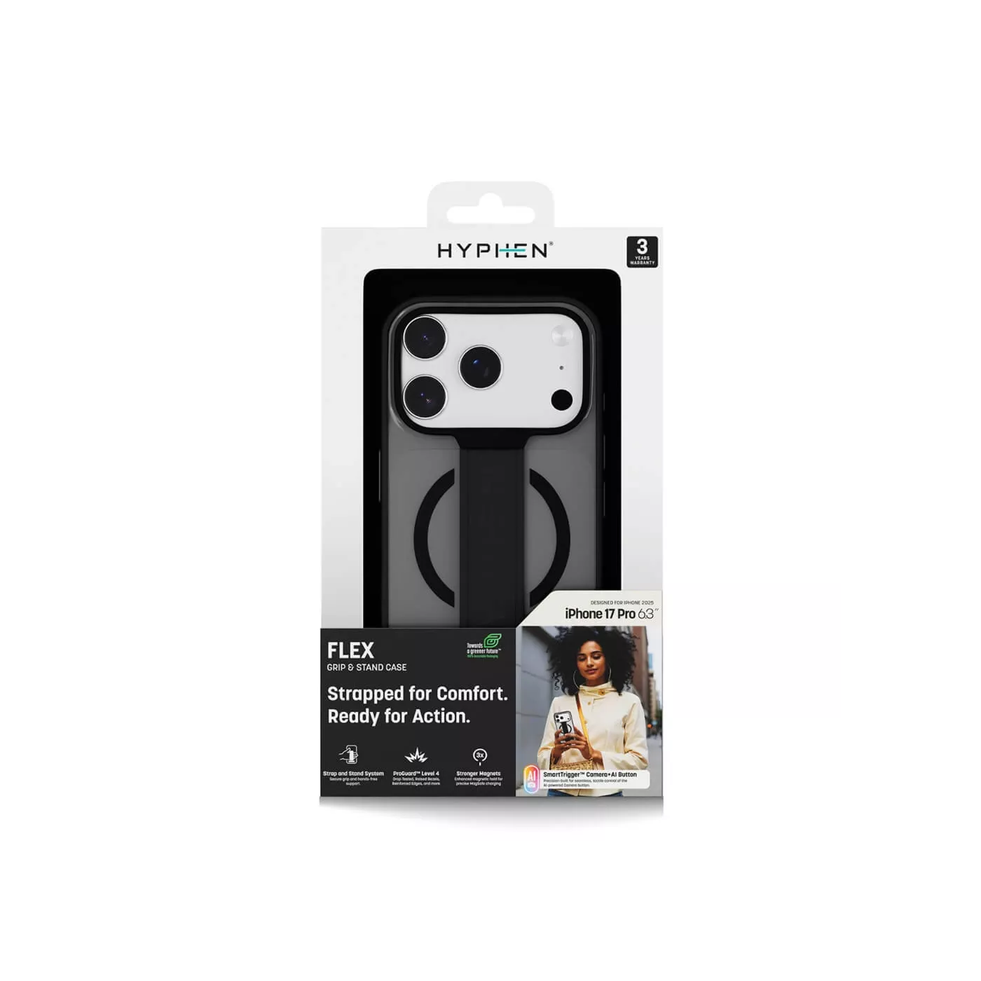 Hyphen Flex Grip & Stand MagSafe Case for iPhone 17 Pro