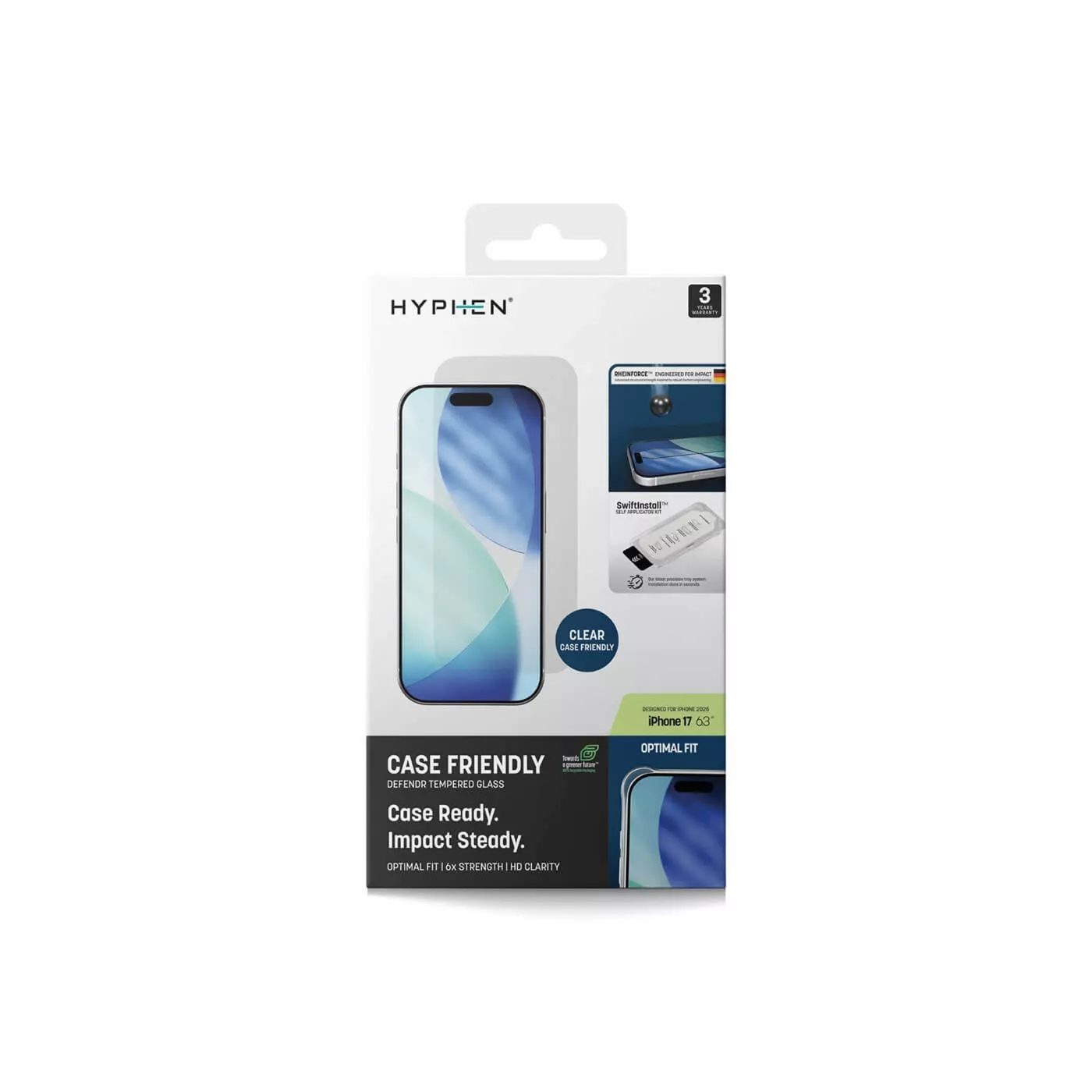 Hyphen Defendr CF Screen Protector for iPhone 17