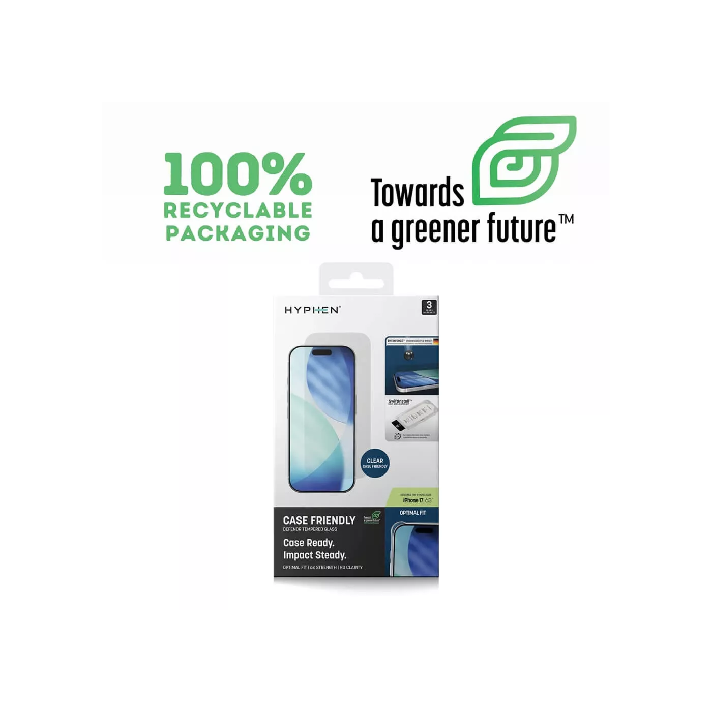 Hyphen Defendr CF Screen Protector for iPhone 17