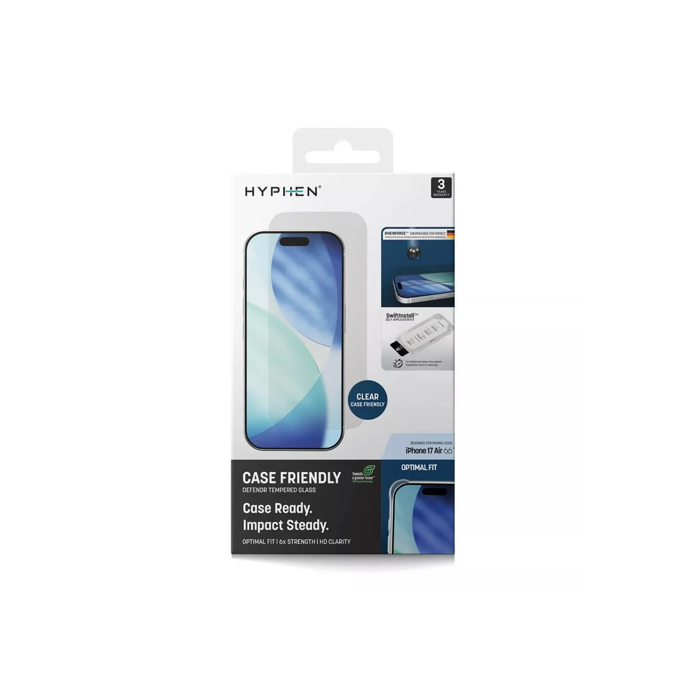 Hyphen Defendr CF Screen Protector for iPhone Air - Clear