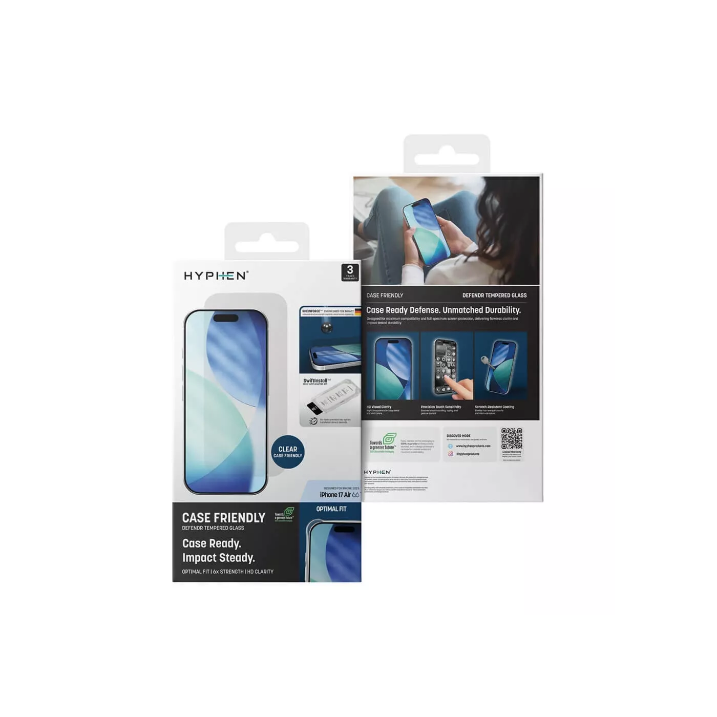 Hyphen Defendr CF Screen Protector for iPhone Air - Clear