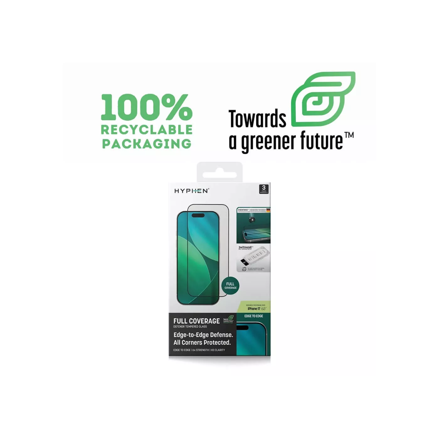 Hyphen Defendr Screen Protector for iPhone 17