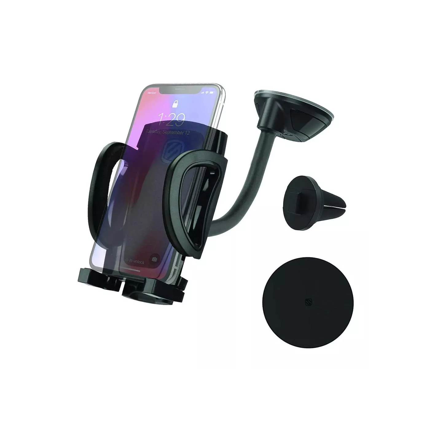 Scosche 4in1 Universal Window/Dash/Vent Car Mount - Black