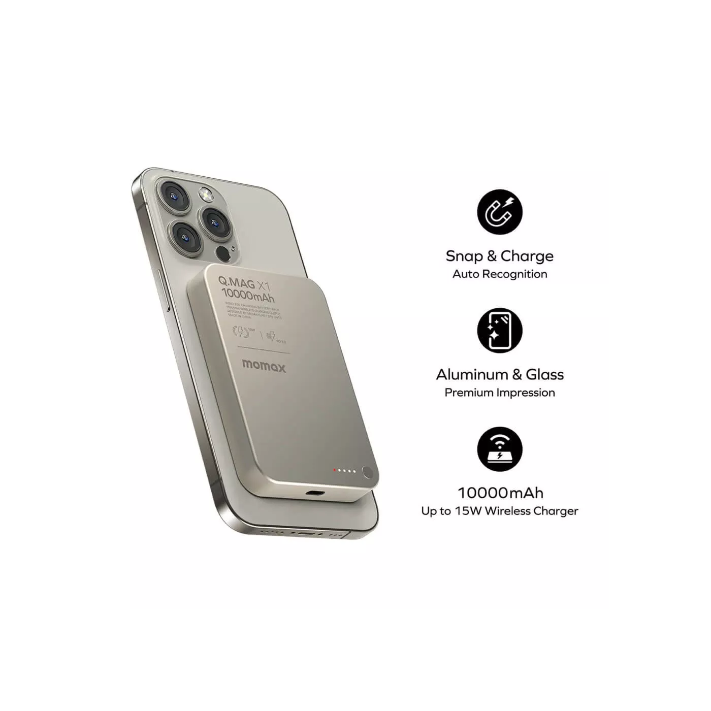 Momax Q.Mag X1 10K MagSafe Power Bank