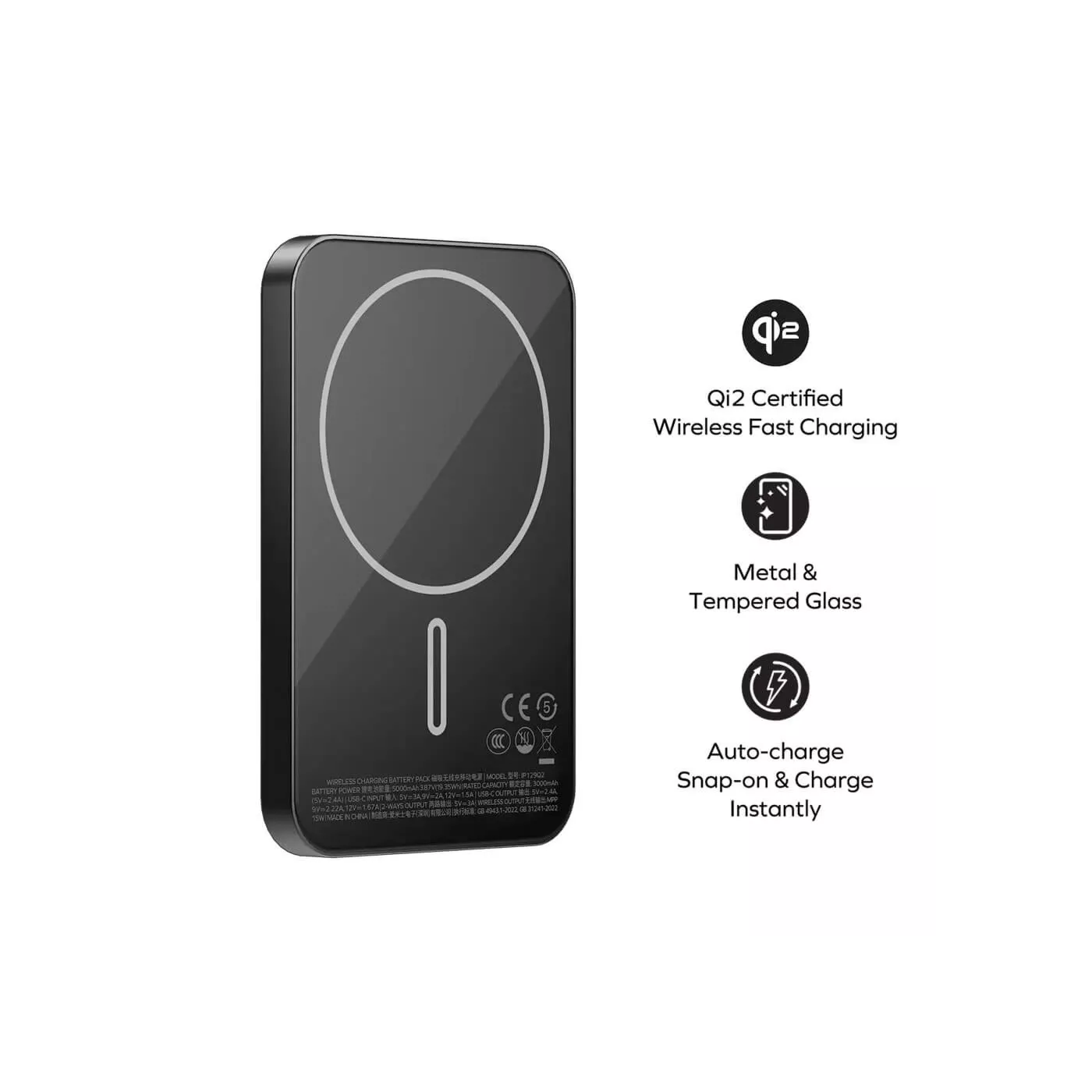Momax 1-Power Q.Pass 5K Qi2 MagSafe Power Bank
