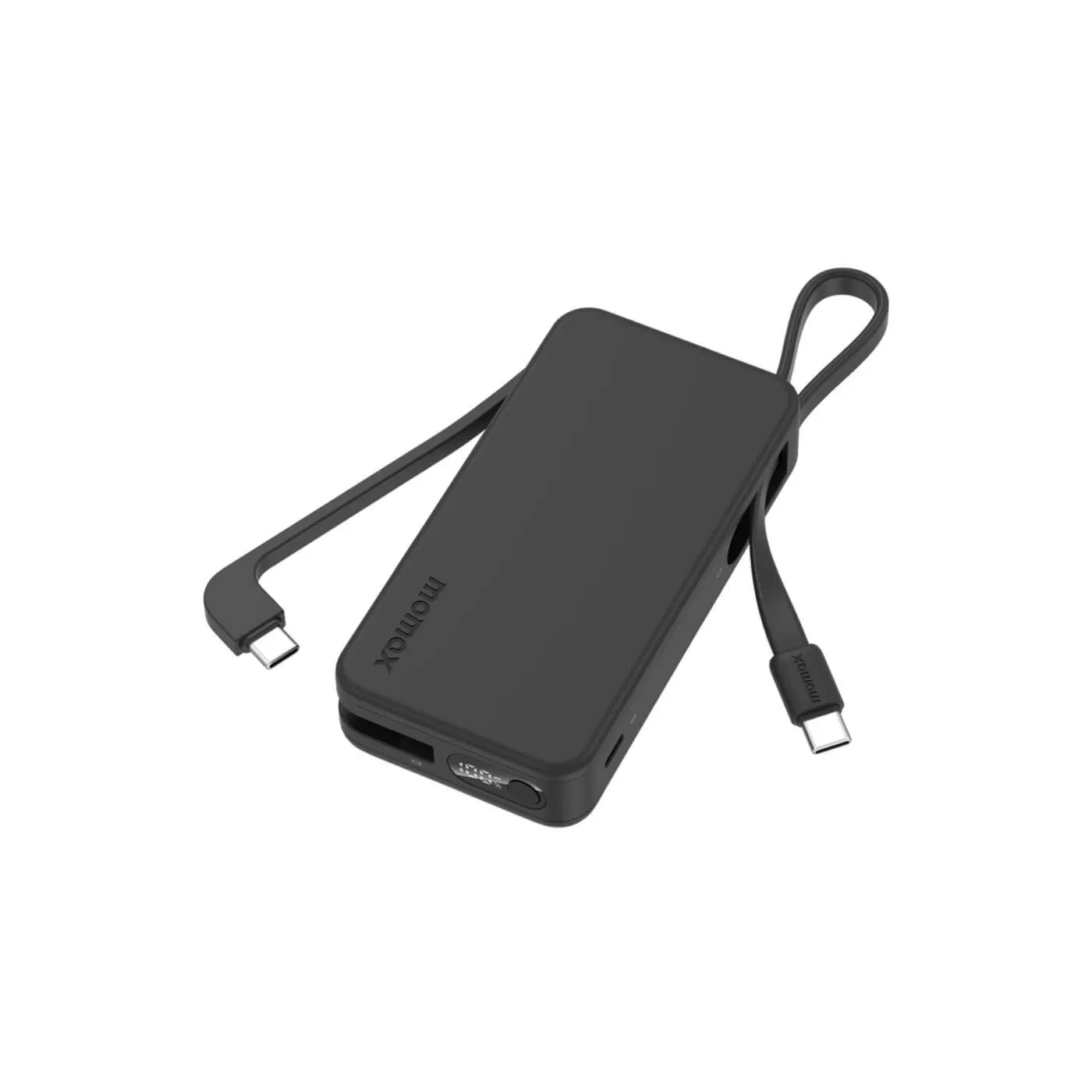 Momax 1-Power Vital 10K Built-in USB-C Cable Power Bank