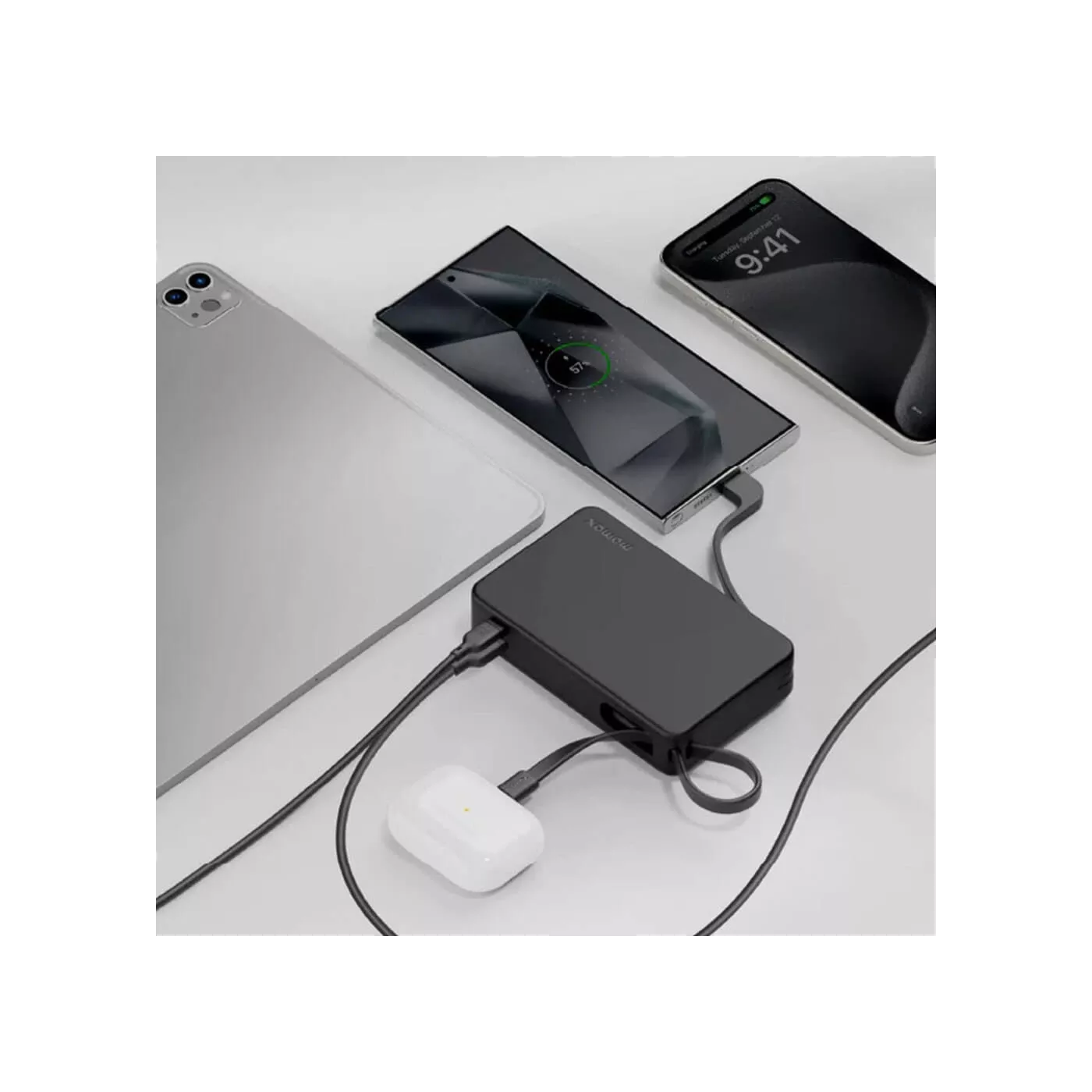 Momax 1-Power Vital 20K Power Bank With USB-C Cable - Black